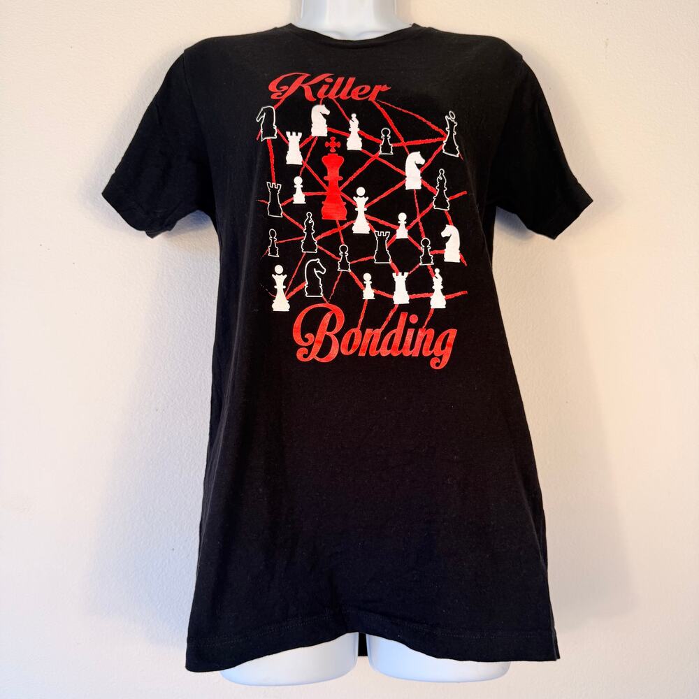 Killer Bonding Chess Graphic T-Shirt Black Small
